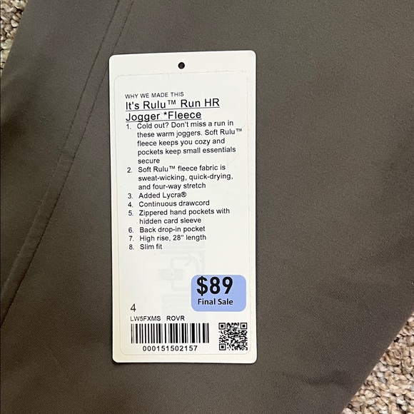 “It’s Rulu Run High Rise Joggers” - Picture 5 of 5